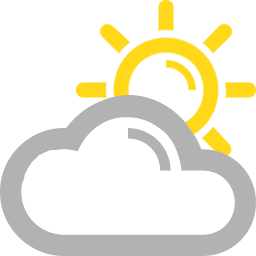 Partly cloudy with the chance of an evening shower. Light winds.